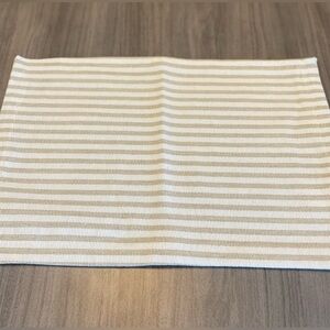 Farm House Beige Stripe Cotton Placemats Set of 4